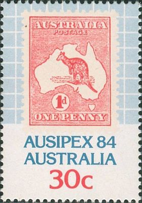 1984 г. - Филателистическая выставка Ausipex'84. 