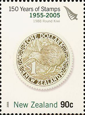 2005 г. - 150 лет Новозеланским маркам 