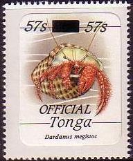 1986 - Морская фауна. Надпечатка